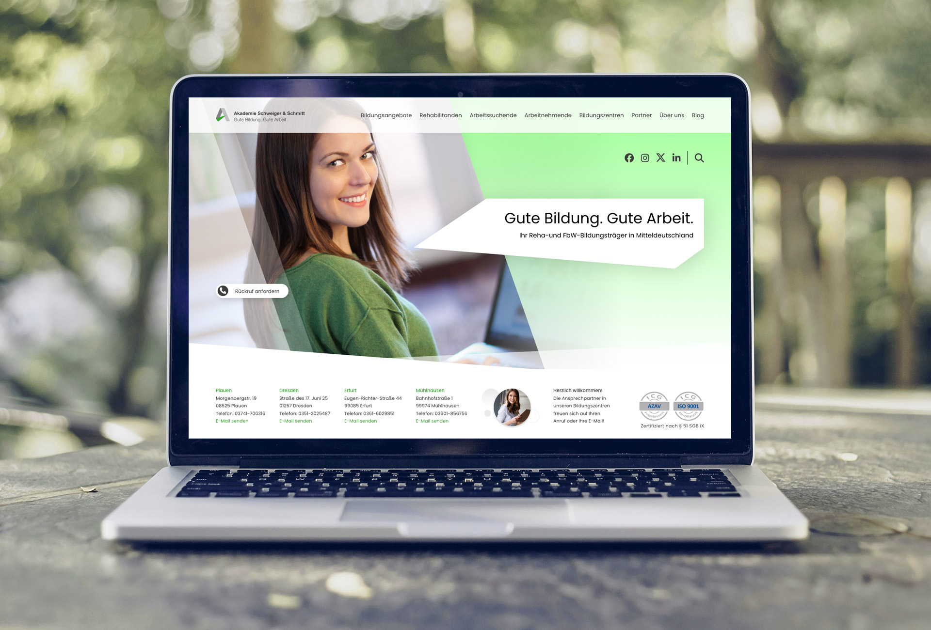 Die neue Website der Akademie