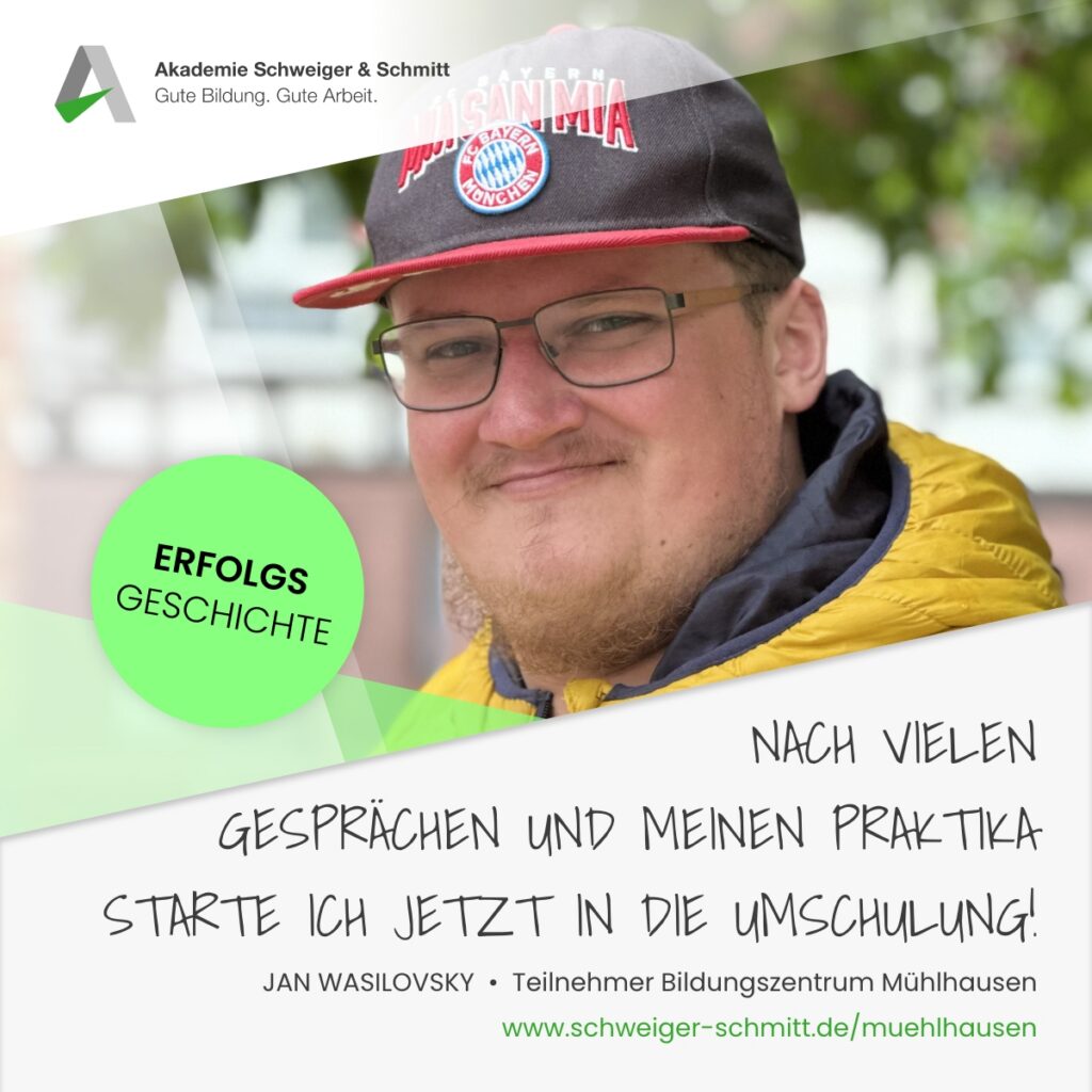 Akademie Schweiger & Schmitt Erfolgsgeschichte Bildungszentrum Mühlhausen Jan Wasilovsky